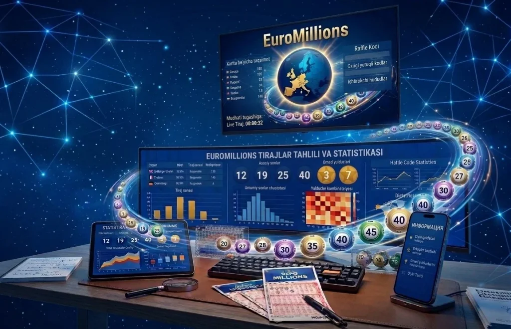 EuroMillions o'yinlari statistikasi va yutuqli raqamlar tahlili
